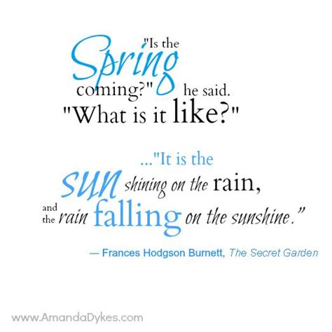 Quotes About Spring Coming Quotesgram