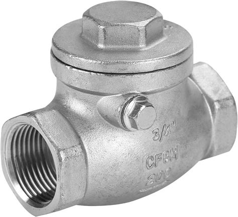 Swing Check Valve Dn20 One Way Valve 3 4in Stainless Steel One Way Female Thread Swing Check