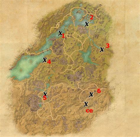 Bangkorai Treasure Map Locations Elder Scrolls Online Guides
