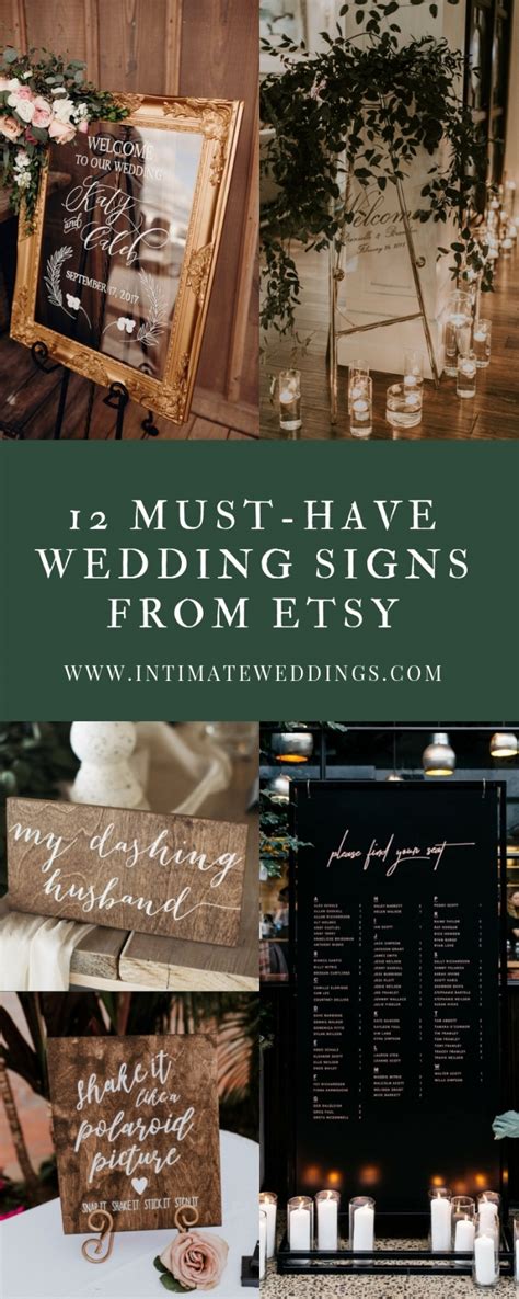 12 Must Have Wedding Signs From Etsy