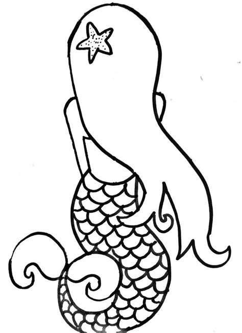Easy Mermaid Drawing For Beginners Img Lollygag