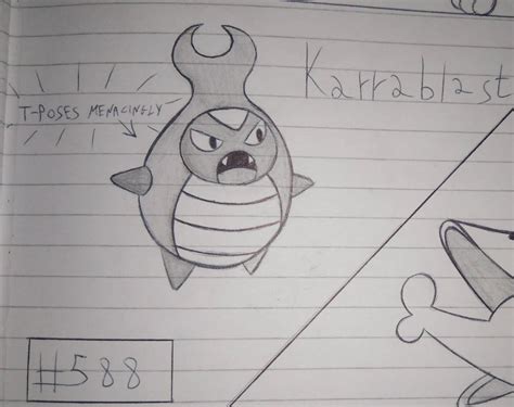 Pokemon 588 Karrablast By Zenox27391 On Deviantart