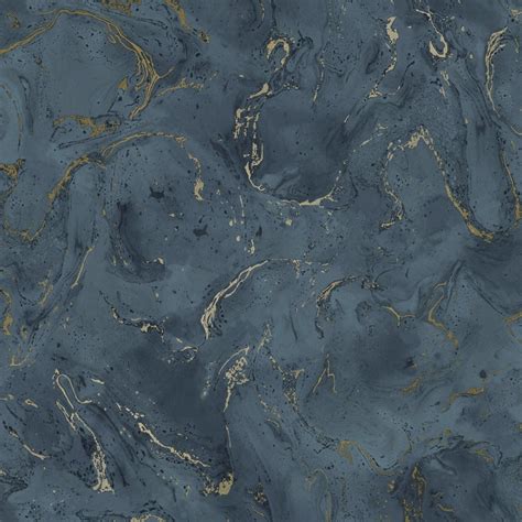 House Of Alice Onyx Marble Metallic Wallpaper Navy Blue Gold Wallpaper From I Love Wallpaper Uk
