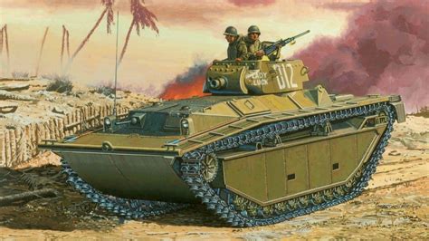 Art Illustration World War Ii Wwii Vehicles Armored Vehicles