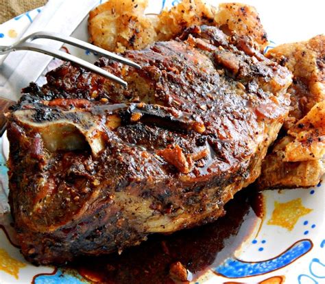 Using a pastry brush, spread the mixture all over the pork shoulder. Pernil Classic Puerto Rican Pork Shoulder | Recipe | Pork ...