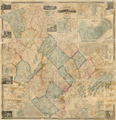 Map of Cumberland County, Maine | Library of Congress