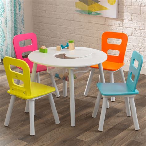 Toy storage that's easy for your kids KidKraft Storage Kids' 5 Piece Table and Chair Set ...