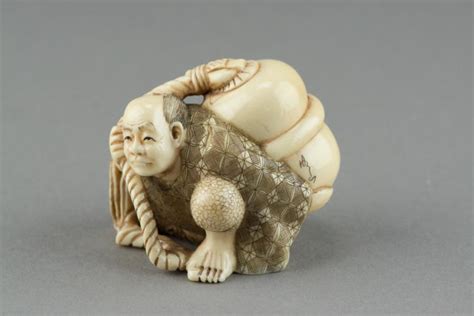 sold price japanese ivory carved netsuke signed edo period march 4 0115 2 00 pm edt