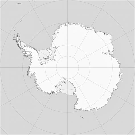 Mapa De La Antártida 🥇 Político Físico Nombres Mudo