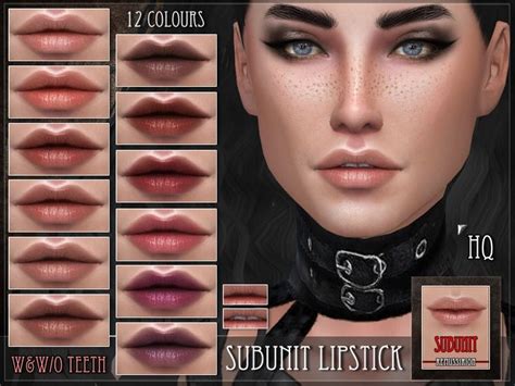 Subunit Lipstick With And Without Teeth For The Sims 4 Found In Tsr