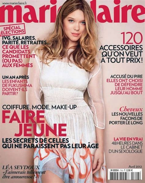 Lea Seydoux Marie Claire France Cover L A Seydoux Photo