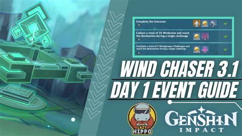 How To Play Wind Chaser Day 1 Event Guide Domain 1 Galezone And Windcoins Speedrun Genshin