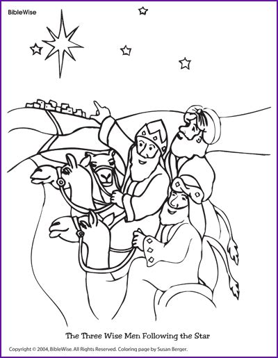 670 x 820 file type: Coloring (The Three Wise Men Following the Star) - Kids ...
