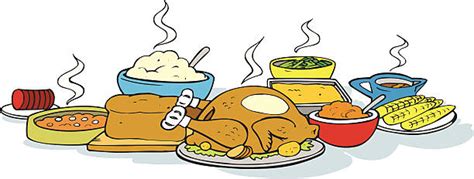 Turkey Dinner Clip Art Vector Images And Illustrations Istock
