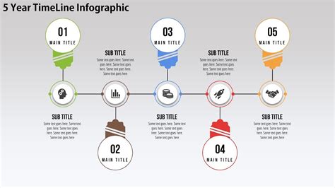 12create 5 Year Timeline Infographicpowerpoint Presentationgraphic