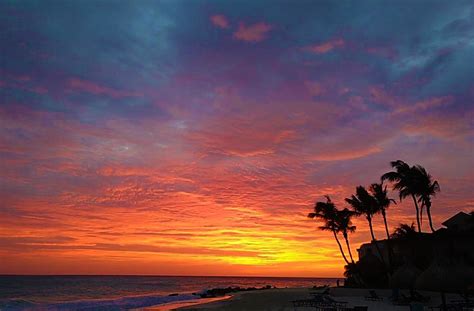 Caribbean Photo Of The Week The Colors Of Sunset In Aruba