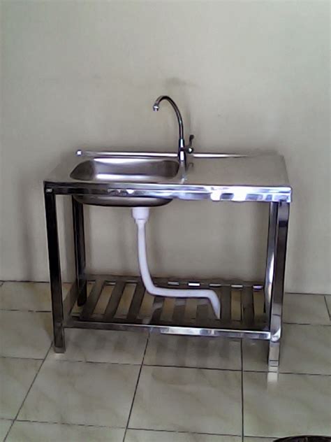 Kran air model angsa merk cab dengan leher flexible biasanya digunakan untuk wastafel atau tempat cuci tangan / piring. BAK CUCI PIRING / KITCHEN SINK STAINLESS STEEL METALCO ...