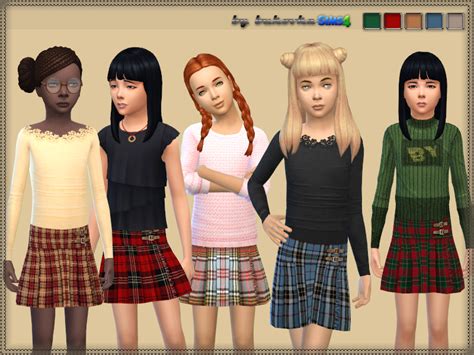The Sims Resource Skirt Tartan