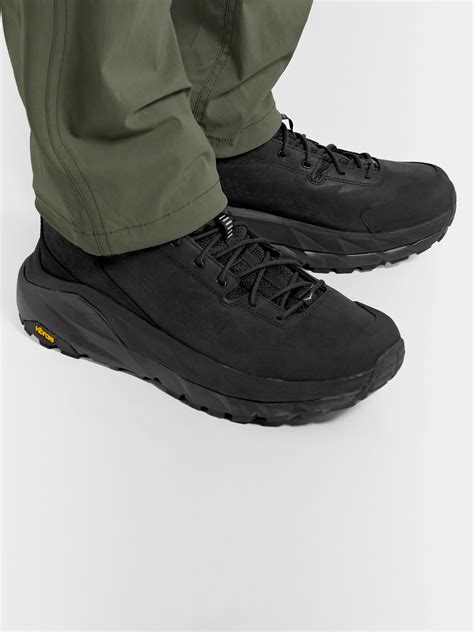 Hoka One One Kaha Gore Tex And Leather Boots In Black Modesens