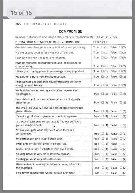 Couple Therapy Worksheets Pdf