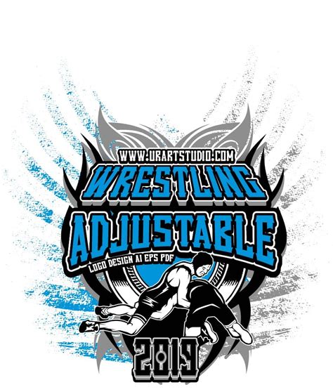 Wrestling Adjustable Logo Design Eps Ai Pdf 007 Urartstudio