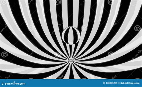 Illustrated Optical Illusion Stripes Stock Illustration Illustration