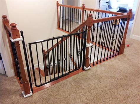 Gates with banisters are other types of products that are suitable for stairs because they come with safety mechanisms. Impressive Baby Gates For Stairs No Drilling #10 Baby Gate ...