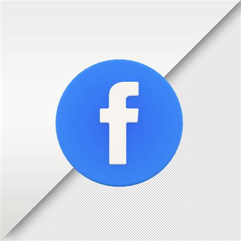 Premium Psd Facebook Logo Icon 3d Render With Matte Finish Psd