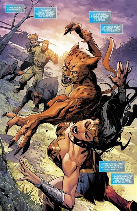 Wonder Woman Vs Cheetah Comic Art
