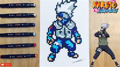Tuto Dessin Pixel Art Kakashi Naruto How To Draw Kakashi Naruto Pixel