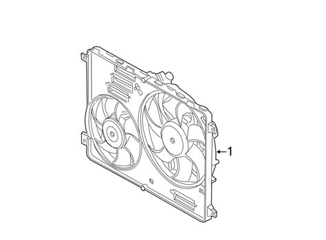 2012 Land Rover Range Rover Engine Cooling Fan Assembly Lr100364