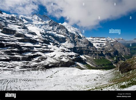 Jungfrau Massif Switzerland Bernese Oberland Stock Photo Alamy