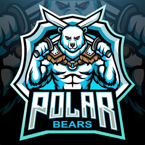 Polar Bear Mascot Esport Logo Design 11189854 Vector Art At Vecteezy