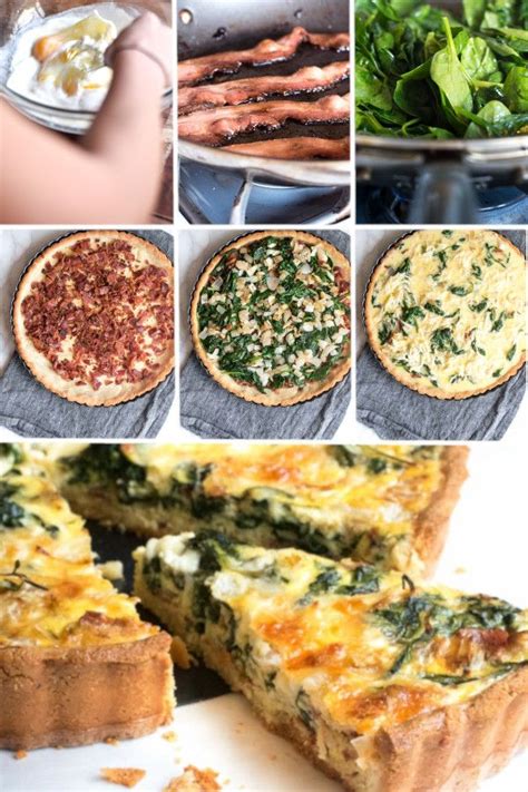 Crustless Spinach Quiche 5g Net Carbsslice Recipe Low Carb