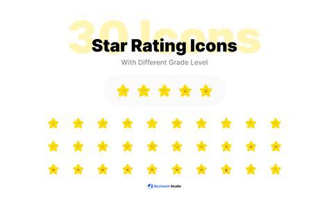 30 Star Rating Icons Non Free Figma Community