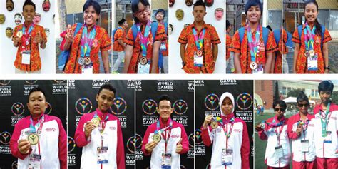 The flag of the special olympics indonesia is the logo on white. Special Olympics Indonesia (SOIna) Berjaya & Pecahkan ...