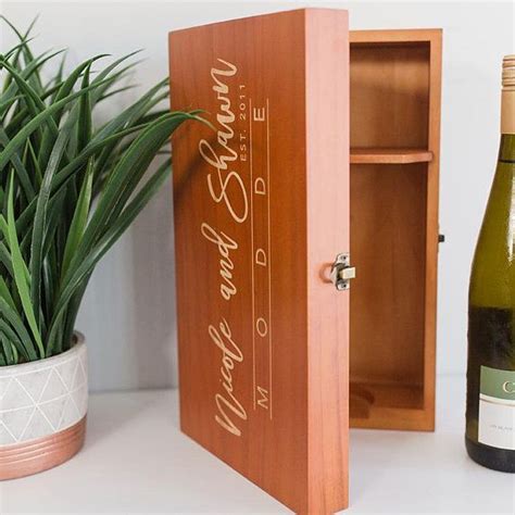 Personalized Wooden Wine Box Wooden Wine Boxes Wedding Gifts