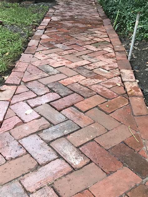 Herringbone Brick Walkway Brick Pathway