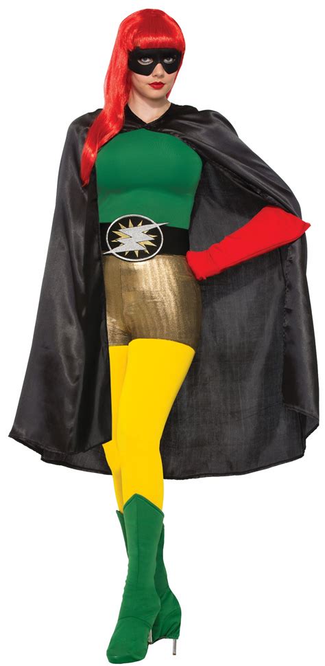 Adult Super Hero Costume Cape Men Women Halloween Villain Magician