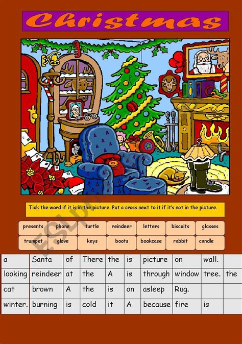 Christmas 2 Pages Esl Worksheet By Ritawi