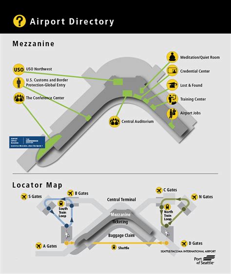 Seatac Airport Terminal Map Images