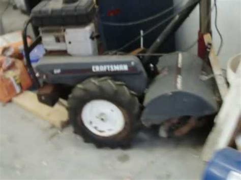 A couple weeks ago i decided to fire it up to make sure everything was working. Cold starting Craftsman lawn mower and Craftsman roto ...