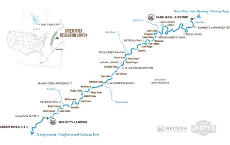 Desolation Canyon Utah Green River Map
