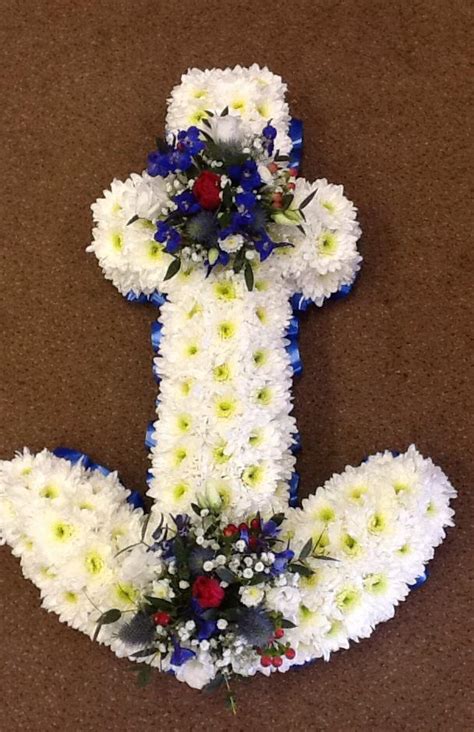 Funeral flower messages for a. Ship's Anchor Tribute | Blossoms Florist Portsmouth ...