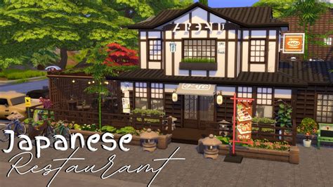 Japanese Restaurant 🍱 The Sims 4 Speed Build Youtube