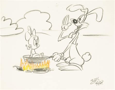 Roger Rabbit Trail Mix Up Drawing By Bill Kopp
