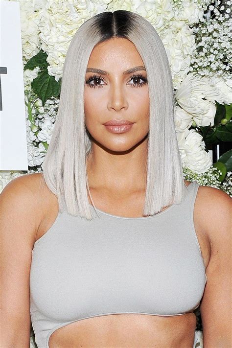 Stetiger Wandel Kim Kardashians Schönste Frisuren Platinum Blonde
