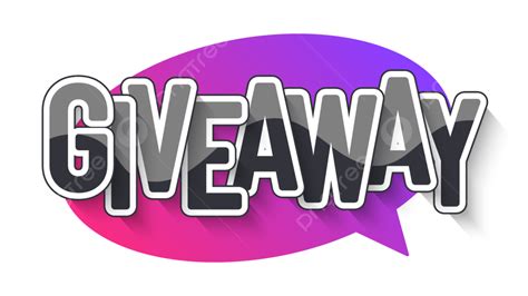 Giveaway In Banner Style Giveaway Banner Gradient Png And Vector