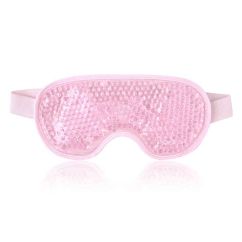 Reusable Eye Mask With Gel Beads For Hot Cold Therapy Flexible Cold