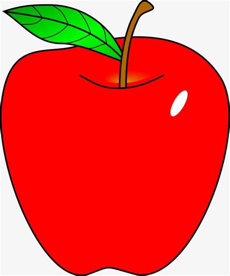 Cartoon Red Apple Clipart Image And  Free Printable Clip Art